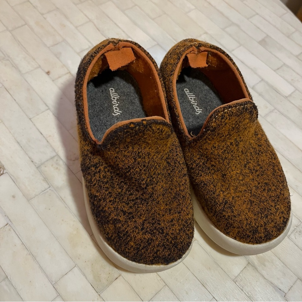 allbirds Kids Slip-On Shoes in Brown and Black